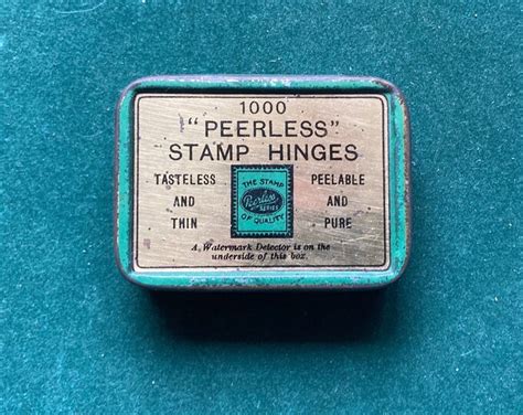 Vintage Peerless Stamp Hinges & Scott Stamp Co Watermark 